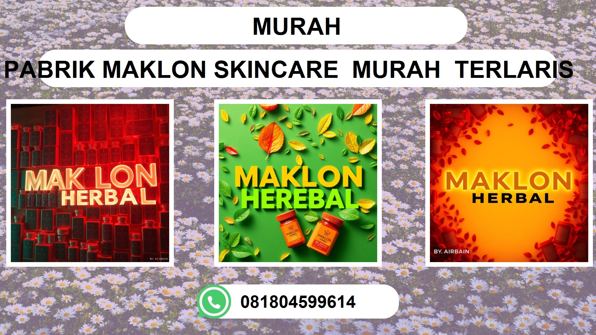 Jasa Maklon Obat Herbal Murah di Ambon, Pontianak, Makassar