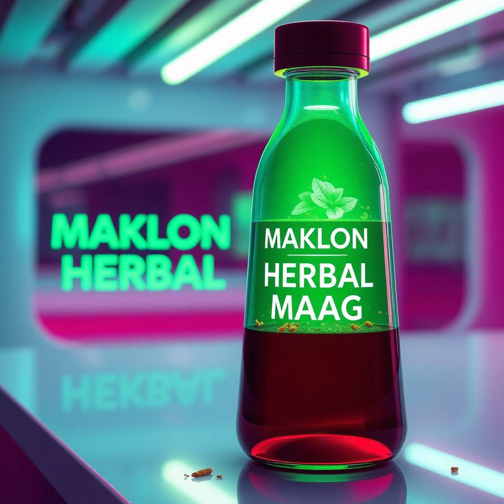 Jasa Maklon Cairan Obat Dalam Herbal Maag dengan Kemasan Botol Modern