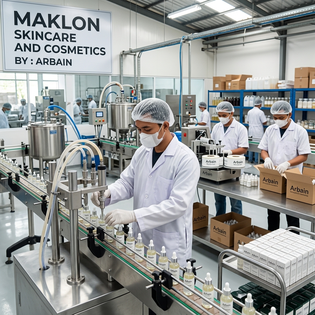 Keunggulan Jasa Maklon Skincare dan Kosmetik dari Pabrik Maklon Arbain