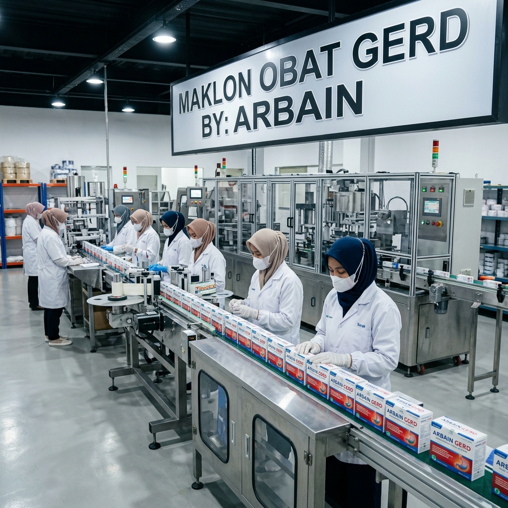 Rekomendasi Maklon Obat Asam Lambung/Gerd yang Profesional dan Berkualitas: Pabrik Arbain